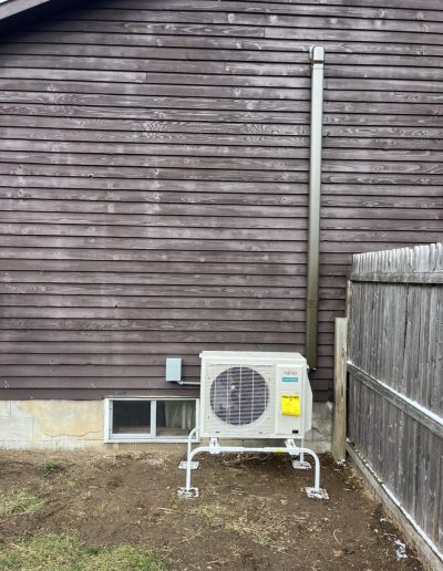 Heat Pump Installed outside of a house